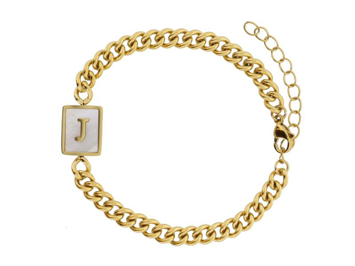 Gold Initial Bracelets