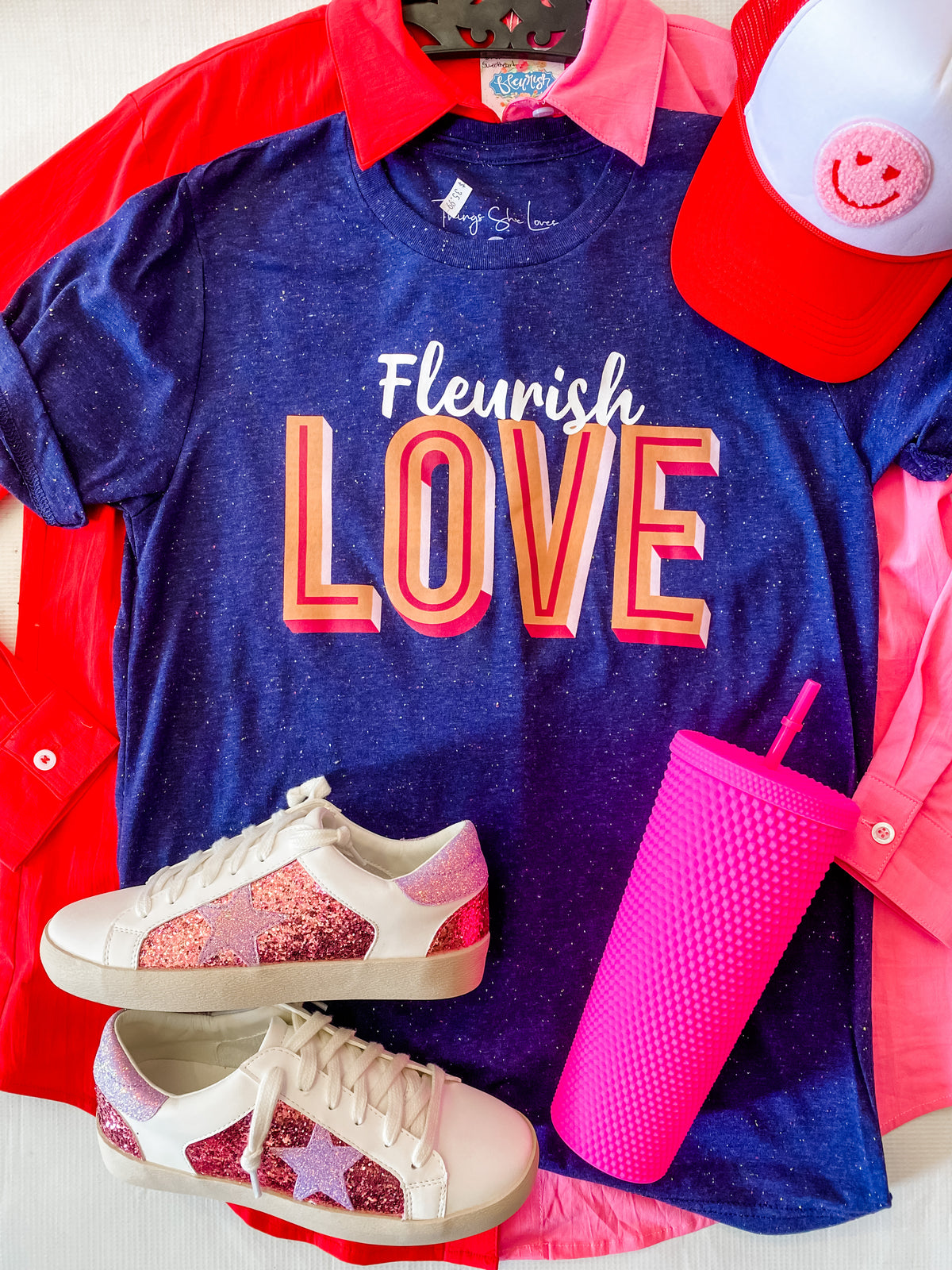 Fleurish Love tee